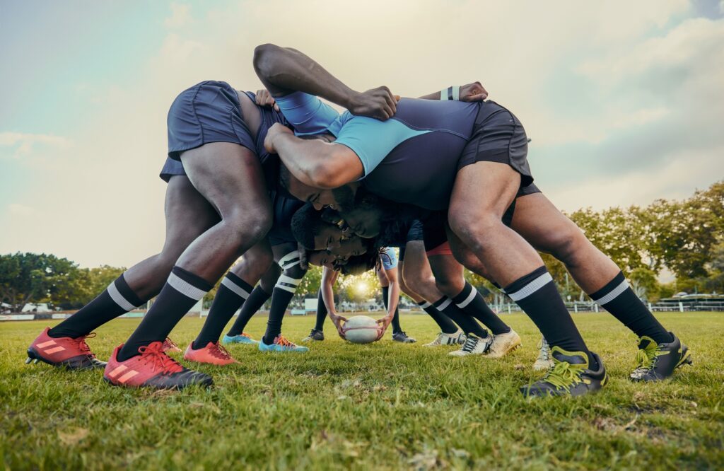 La mêlée en Rugby